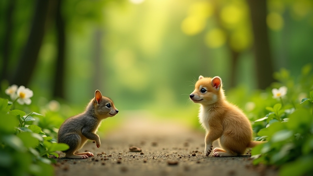 Příroda v parku, ptáci a motýli, flóra a fauna, přirozené prostředí